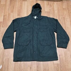 Johnson Woolen Mills Snap Hood Jacket Size 46 Made in USA Style A774